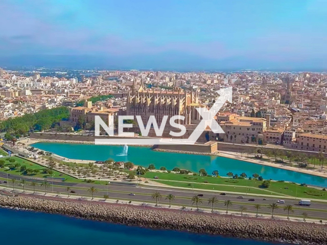 An illustrative image of Palma de Mallorca, Spain, where one person died, and two people were injured after a police car hit them. Note: Picture is a screenshot from a video (Newsflash)