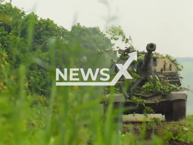 Combat work of Russian self-propelled guns "Msta-S" on Ukrainian targets in June 2022.
Note: Photo is a screenshot from a video(Ministry of Defense of Russia/Newsflash).