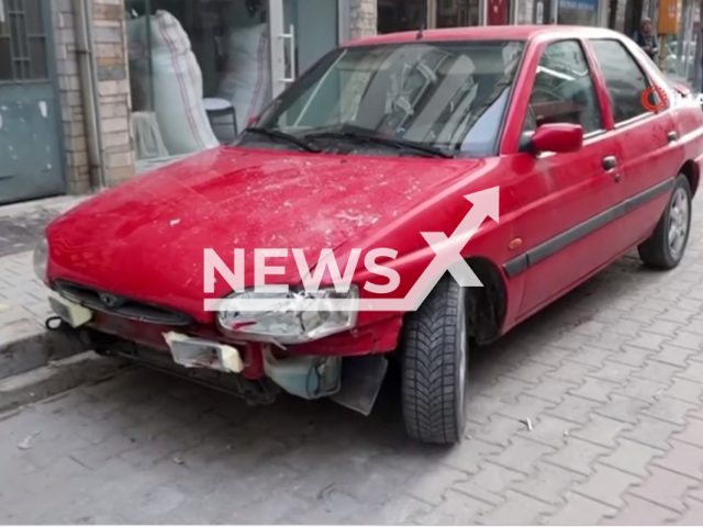 The car that hit the woman who was walking on a pavement in Polatli, Ankara, in Turkey in June 2022.
Note: Photo is a screenshot from a video(Newsflash).