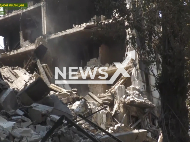 Description: Peoples Militia of the LPR and allied forces knock out the enemy from the industrial zone of Severodonetsk, Ukraine. Notes: Photo is screen from video(@millnr/Newsflash)