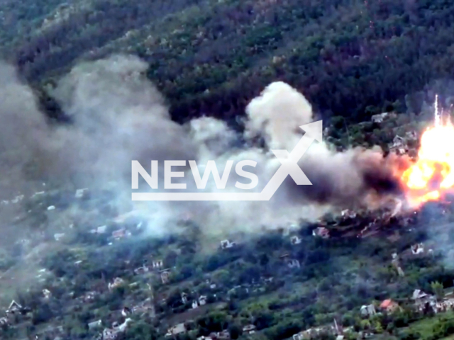 Soldiers of the 80th separate airborne assault brigade of the DShV of the Armed Forces of Ukraine claim that destroyed two modern Russian T-90 "Vladimir" tanks with a Javelin anti-tank missile system in Ukraine. Note: Picture is a screenshot from a video (Command of the Assault Troops of the Armed Forces of Ukraine/Newsflash)