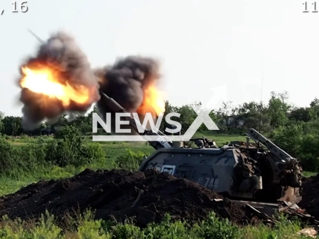 Description: Russian Missile troops and artillery destroyed positions of AFU in Ukraine. Notes: Photo is screen from video(@mod_russia/Newsflash)