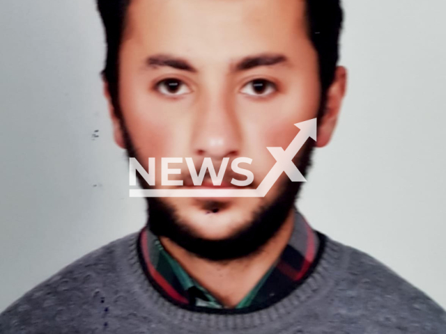 Abdulsamet Tunc, 24, was hit by a freight train in Karabuk, Turkey. Note: Private picture (Newsflash)