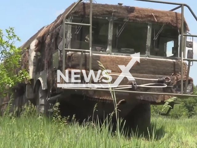 The combat action of Russian Iskander-M systems in Ukraine. Note: Picture is a screenshot from a video (Ministry of Defense of Russia/Newsflash)