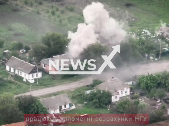 The artillery of the National Guard apparently destroyed the Russian military positions in the southern direction of Ukraine. Note: Photo is a screenshot from the video (@NGUmainpage/Newsflash)