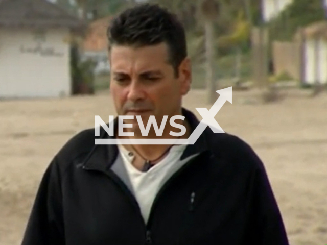 Tomas Martinez, 52, pictured in 2018,   the fisherman who entered prison mistaken for a drug trafficker in Marbella. Spain, and spent 12 months in jail. Note: Photo is a screenshot from a video. (Newsflash)