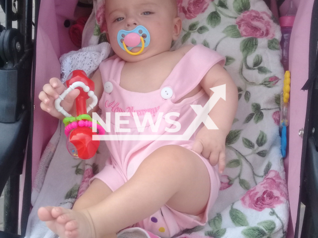 A two-year-old girl was allegedly killed by her father, Vladimir Silchev, 25, in the village of Gorny Balykley in Russia on 17th June 2022. Note: Private picture (Anna Yermolova/Newsflash)