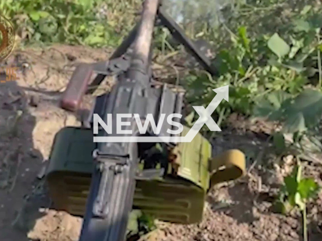 Combat work of the Chechen special forces during the encirclement of Ukrainian militants near Zolote and Hirske, in Ukraine. Note: Photo is a screenshot from the video (@ramzan/Newsflash)