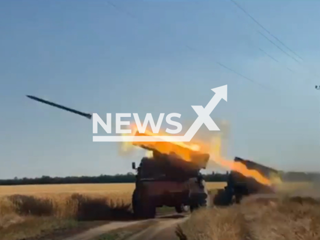 Destruction of Russian military forces near Nikolayevshchina in Ukraine.
Note: This picture is a screenshot from the video.
(@36obmp/Newsflash)