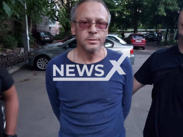 A 54-year-old drunk man threw a grenade at children in Dnipro, Ukraine on 22nd June 2022. Note: Photo from Anton Gerashchenko , the Advisor to the head of the Ministry of Internal Affairs of Ukraine (@Pravda_Gerashchenko/Newsflash)