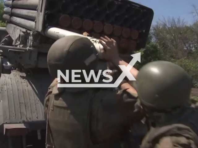 Russian Army crews of multiple launch rocket systems Grad of the Western Military District in the performance of fire missions to destroy the positions of the Armed Forces of Ukraine, in June, 2022. Note: Picture is a screenshot from a video (Ministry of Defense of Russia/Newsflash)