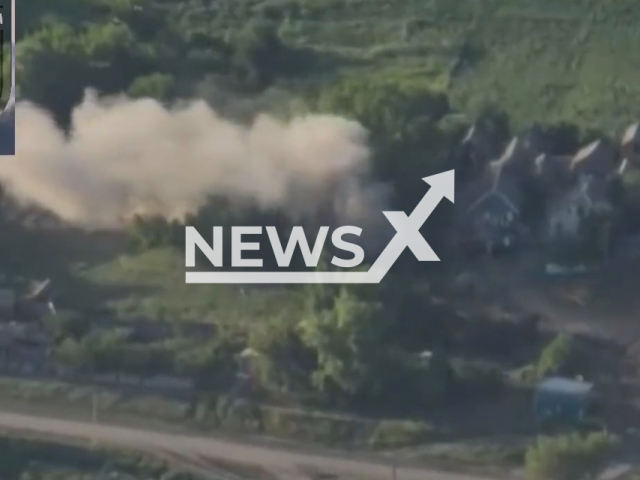 92 OMBR named after Kosh Ataman Ivan Sirko, destroyed a truck supplying the Russian solders. Note: Picture is a screenshot from a video (@ChernihivTCKtaSP/Newsflash)