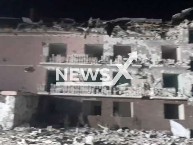 A missile strike caused partial destruction of three-story and four-story recreation building, killing 3 people and injured 1 person, in Odessa, Ukraine, on 1st July. Note: Picture is a screenshot from a video (State Emergency Service of Ukraine/Newsflash)