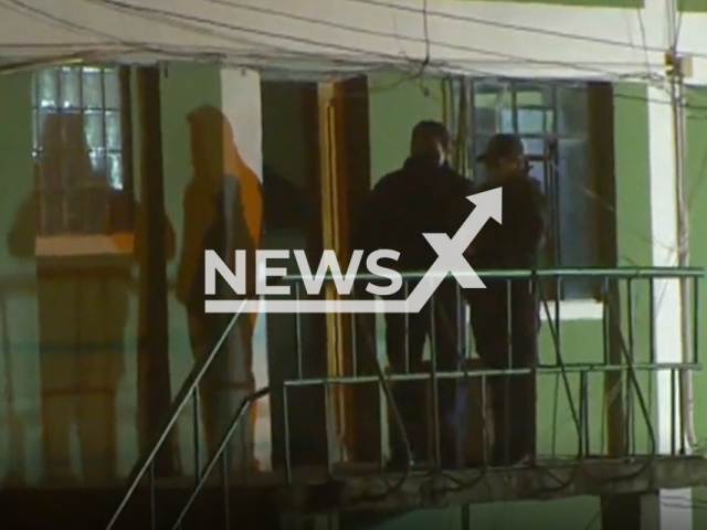 Police in La Paz, Bolivia, where the crime occurred. Note: Photo is a screenshot from a video. (Newsflash)