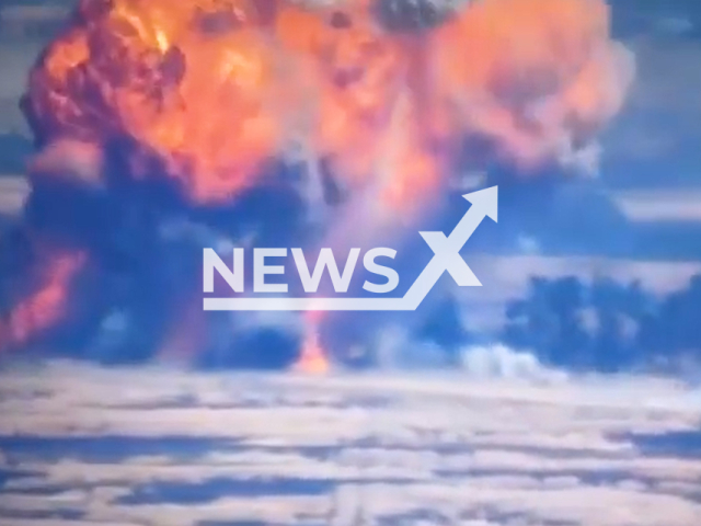 A military unit of the Armed Forces of Ukraine claim that they have destroyed a Russian tank in the steppes of Donbass in Ukraine.  Note: This picture is a screenshot from the video (@otupivnich/Newsflash).