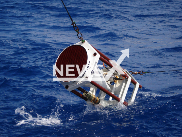 The samples on microplastic pollution were collected by a sediment trap attached in 2000 meters water depth to the Azores Observatory "Kiel 276" anchored in the middle of the Northeast Atlantic. Note: Licensed photo. (J. Waniek, IOW/Newsflash)