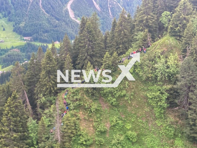 99 students and eight teachers were rescued on 7th of June 2022  from mountain distress in the Austrian Alps.
Note: Licensed photo(Bergrettung Riezlern/Newsflash).