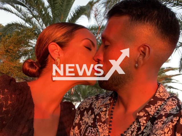 Tamara Gorro and Ezequiel Garay. She has confessed to have sex problems, Spain, July 2022.
Notes: private picture (@ezequielgaray24/Newsflash)