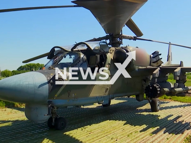 Combat work of Russian Ka-52, Mi-35 and Mi-8AMTSH attack helicopters crews in Ukraine. Note: This picture is a screenshot from the video (Russian Ministry of Defence/Newsflash).