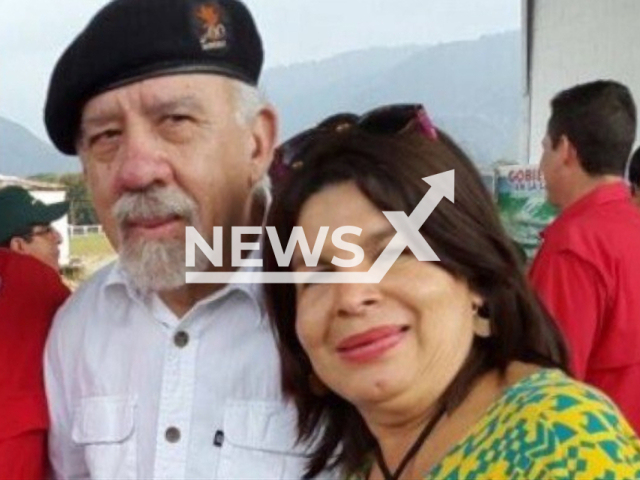 Carlos Lanz with his wife Mayi Cumare who has confessed to have participated in the crime of her husband who is missing in Venezuela since August 2020.
Notes: Private picture (Newsflash)