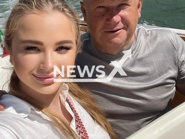 Sonja Plotnikova vent on a trip to Europe with her father Vladimir Plotnikov,  both pictured in Venice, Italy, a confidant of Vladimir Putin, despite sanctions in July, 2022.
Note: Private photo.  (@soniaplotnikova/Newsflash)