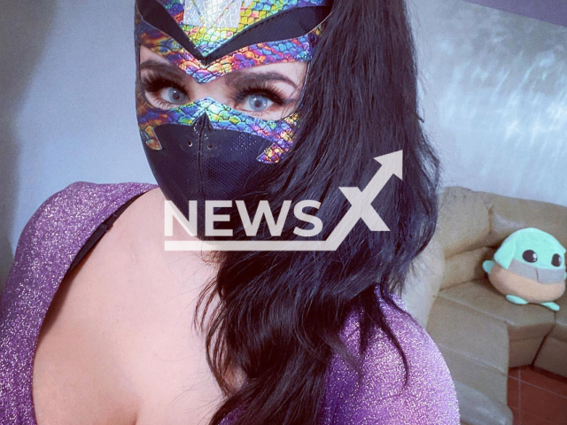 Mystique, the Mexican luchadora, has decided to open an OnlyFans account, July 2022.
Notes: Private picture (@mystique_luchadoracmll/Newsflash)