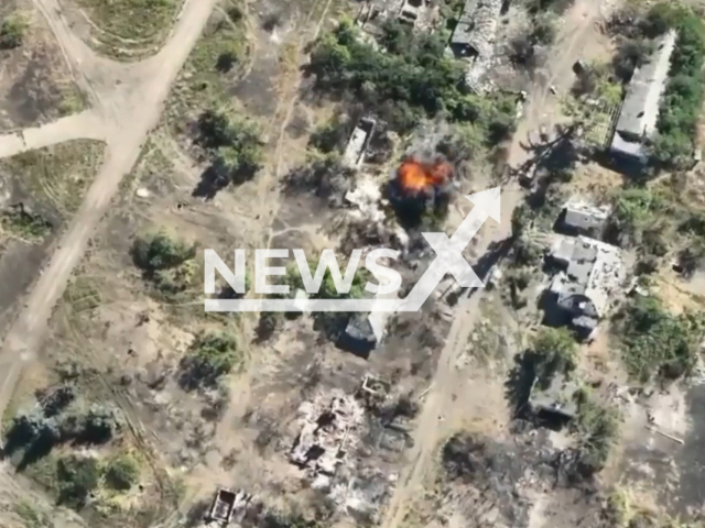 The troops of the 10th Guards-assault brigade shared that they have launched an assault on the Russian positions near Siversk in Donbas in Ukraine. Note: Picture is a screenshot from a video (@10brygada/Newsflash)