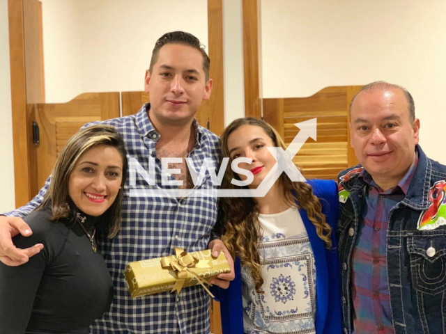 Berenice Alanis (left) with her stepson Jacobo Quesada Jr, husband Jacobo Quesada and stepdaughter Patricia Quesada
Notes: Private picture (Newsflash)