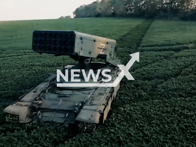 Combat work of crews of heavy flamethrower systems TOS-1A "Solntsepek" of the Western Military District to destroy ammunition depots and fortified strongholds of the Armed Forces of Ukraine.
Note: This picture is a screenshot from the video.
(Ministry of Defense of Russia/Newsflash)