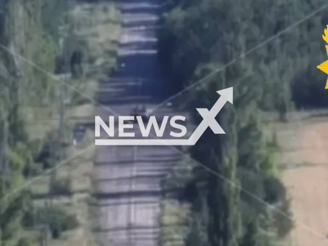 Picture shows a Russian BMP-2 in the Donetsk region in Ukraine in undated footage.
In response to the attacks of the Ukraine National Guard, the BMP-2 was destroyed.
 Note: Picture is a screenshot from a video (@NGUmainpage/Newsflash)