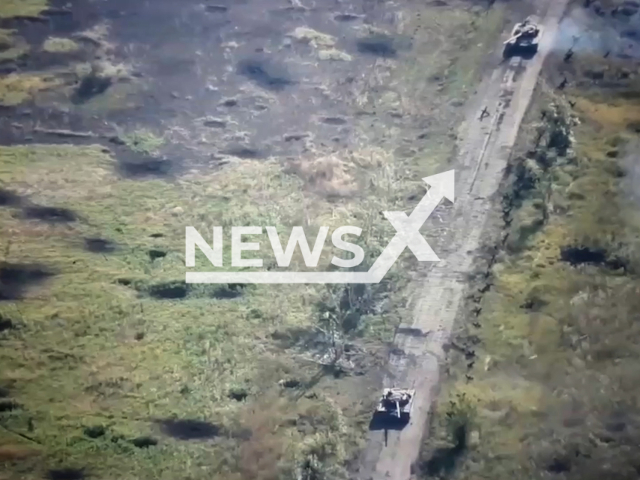 Picture shows 2 Russian tanks in Ukraine in undated footage.
According to Ukrainian military authorities, 1794 Russian tanks have already been destroyed.
Note: This picture is a screenshot from the video.
(@AFUStratCom/Newsflash)