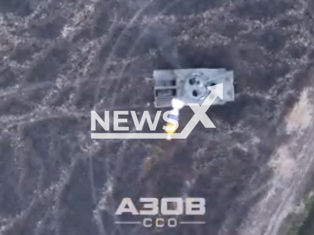 Ukrainian drone drops a bomb on Russian BMP-3 in Zaporizhzhia region in Ukraine in undated footage.
According to the SSO "Azov", the Russian soldiers were also killed during the attack.
Note: Picture is a screenshot from a video (@4308sof/Newsflash)