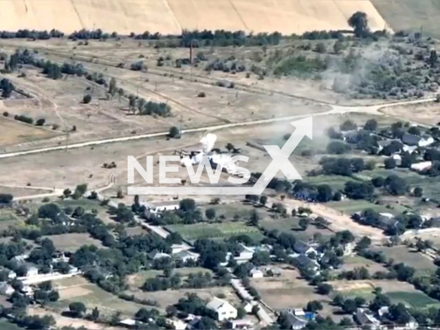 The tank units of the operational group of troops "Kahovka" destroys Russian military positions in the southern direction of Ukraine in undated footage.
According to the Ukrainian military authorities', Russian BMP-2 and BMD-3 were destroyed during the attack
Note: Photo is a screenshot from the video (@ouvKakhovka/Newsflash)