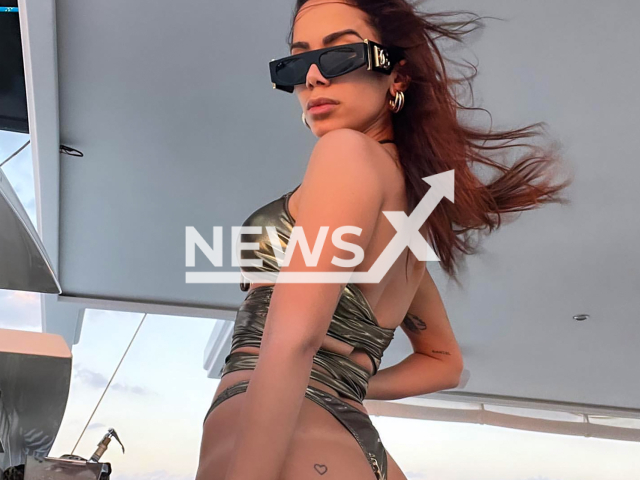 Singer Annita poses in an undated photo. She will be launching Puzzy an  intimate perfume.
 Note: Private photo.  (@anitta/Newsflash)