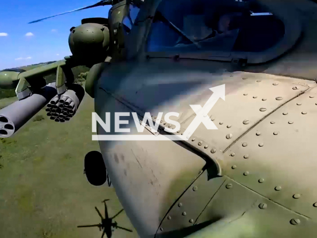 Russian Mi-28 multi-purpose attack helicopter flies on a combat mission in Ukraine in undated footage.
Russian Ministry of Defence reports that as a result of regular combat missions, command posts and armored vehicles of the Armed Forces of Ukraine units were destroyed. 
Note: This picture is a screenshot from the video (Ministry of Defense of Russia/Newsflash).