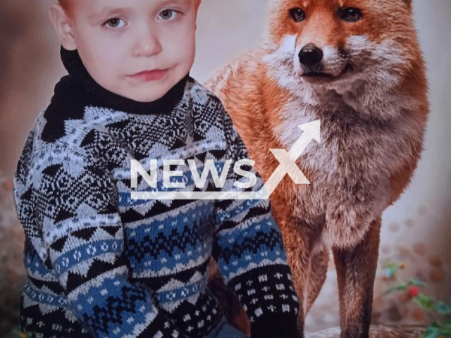 Yegor Novolotsky, 3, poses in an undated photo. Novolotsky, who went missing after going for a walk, was found alive in a forest belt in the town of Veliky Ustyug in Vologda, Russia, Wednesday, Aug 3, 2022. Note: Picture is private (Marina Novolotskaya/Newsflash)