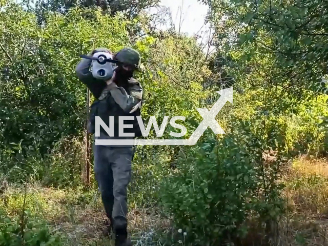 Russian soldier carries an Orlan-10 UAV for a battle mission in Ukraine in undated footage. 
The Orlan-10 is a reconnaissance, unmanned aerial vehicle developed by the Special Technology Center in Saint Petersburg for the Russian Armed Forces.
Note: Picture is a screenshot from a video (Ministry of Defense of Russia/Newsflash)