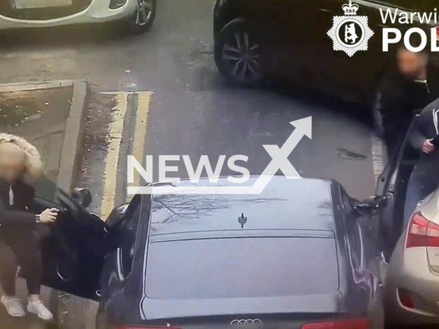 Drug dealer, Matthew Crofts, 24, hits officer with his car, in March 2021, in Warwickshire, England. Crofts was sentenced to 54 months in prison for hitting officer with his car in failed attempt to evade justice. Note: Photo is a screenshot from the video (Warwickshire Police/Newsflash)