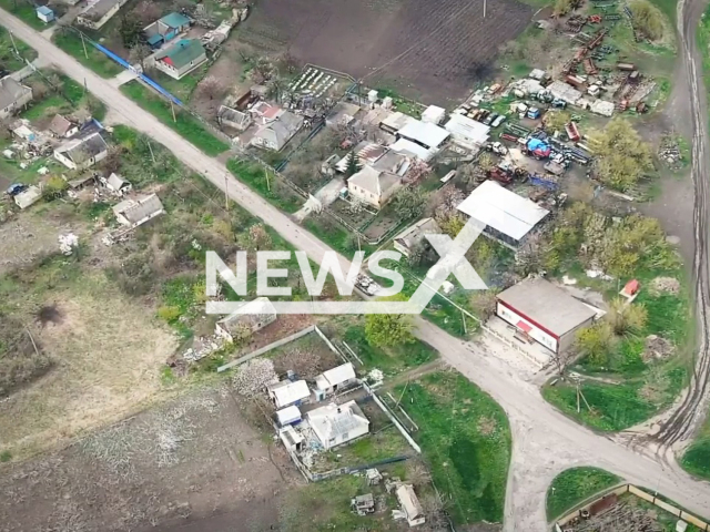 Picture shows Russian tank on the street in the Donetsk region in Ukraine in undated footage. 
The National Guard of Ukraine functions in the system of the Ministry of Internal Affairs of Ukraine and has up to 60,000 servicemen.
Note: Picture is a screenshot from a video (@NGUmainpage/Newsflash)