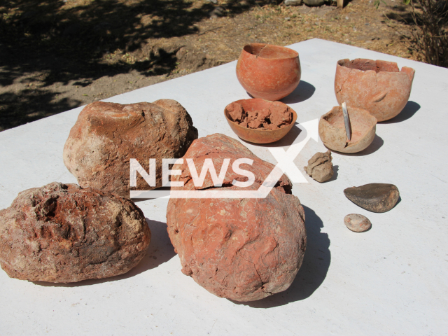 Photo shows the archaeological finds unearthed in Ulucak mound in Izmir, Turkey, undated photo. The archaeological finds were thought to be from a pottery workshop. Note: Picture provided to us by Prof Ozlem Cevik (Prof Ozlem Cevik/Newsflash)