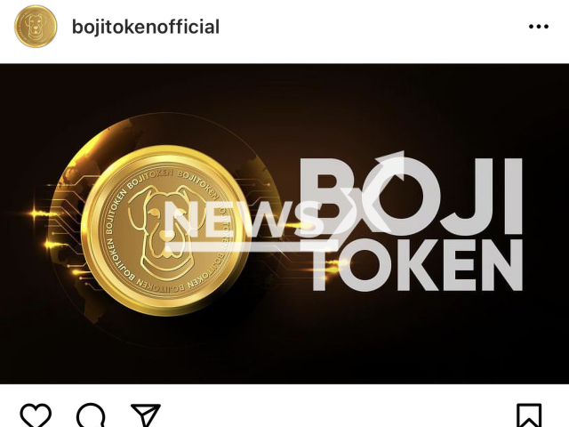 Photo shows an illustrative image of Boji Token, undated photo. Volunteers from Tekirdag Dog Village in Turkey have launched a BEP-20 token on Binance Smart Chain with 700 trillion units alongside its 508 AI-generated dog-themed NFTs on Opensea under the brand Boji Finance. Note: Picture is a screenshot from a post (@bojitokenofficial/Newsflash)