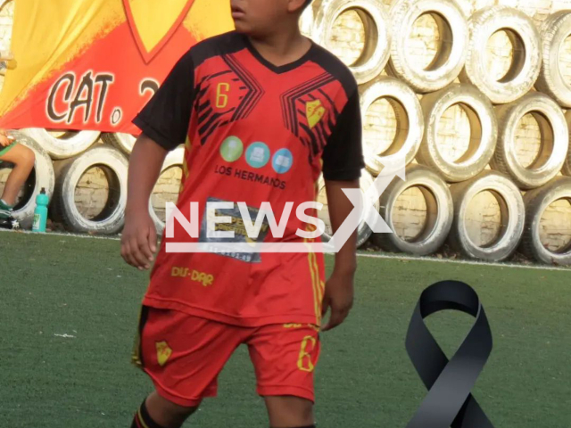 Thiago Flores, 11, poses in an undated photo. He died after the goalpost fell on his neck in the town of Merlo in Buenos Aires, Argentina, Saturday, Aug. 27, 2022. Note: Picture is private (Club El Rayo - Futbol Infantil/Newsflash)