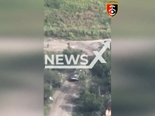 The picture shows a Russian tank and Russian soldiers in Ukraine in undated footage.
According to the Ukrainian military authorities, the Russian tank and the crew were destroyed by the fighters' attacks from the 30th separate mechanized brigade.
Note: Picture is a screenshot from a video (@30brigade/Newsflash)