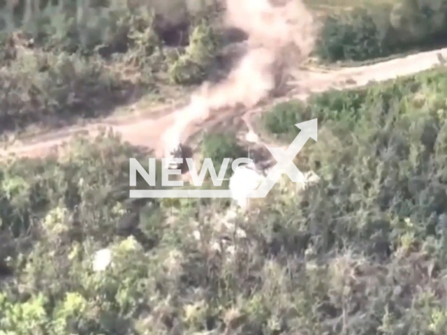 Russian BMP tries to hide in the forest before it was destroyed by the fighters from the 95th separate amphibious assault brigade in Ukraine in undated footage.
The 95th Air Assault Brigade is a unit of Ukrainian Air Assault Forces, Ukraine's rapid reaction force.

 Note: Picture is a screenshot from a video (@AFUkraine/Newsflash)