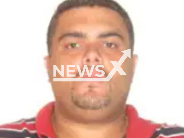 Mugshot of Brazilian drug dealer, Anderson Lacerda Pereira, 42, known as "Gordao", undated photo. Pereira has been wanted by the police since 2017. Note: Photo  of emergency services (Federal Police/Newsflash)