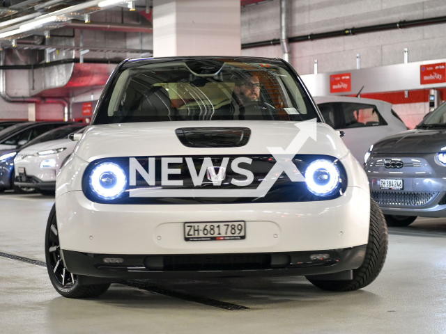 Image shows an electric vehicle by Swiss pilot project "V2X Suisse" that can be used as a power bank, undated. It was launched in the city of Bern on Tuesday, Sept. 6, 2022. Note: Licensed content. (obs, Mobility, Mobility Genossenschaft/Newsflash)