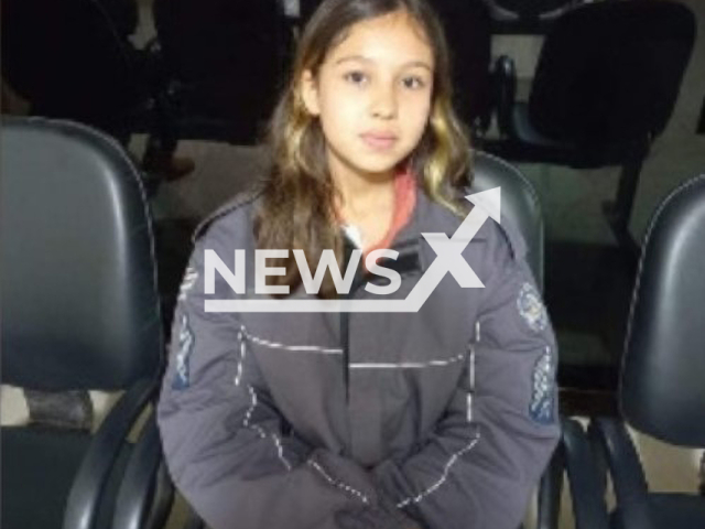 Picture shows the missing girl, Eduarda Viana Moris, 12, in an undated photo. According to the police, the girl was found in a car with a man, 300 kilometers away from home, in Ourinhos, in Sao Paulo, Brazil. Note: Private photo (Newsflash)