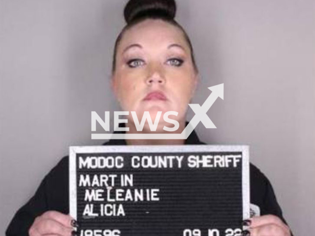 Melanie Alicia Martin, 34, poses in undated photo. The former jail guard was arrested for  having illicit sexual relations  with inmates,  in Modoc County, California, USA, in September, 2022.



Note: Police photo. (Modoc County Sheriff's Office/Newsflash)