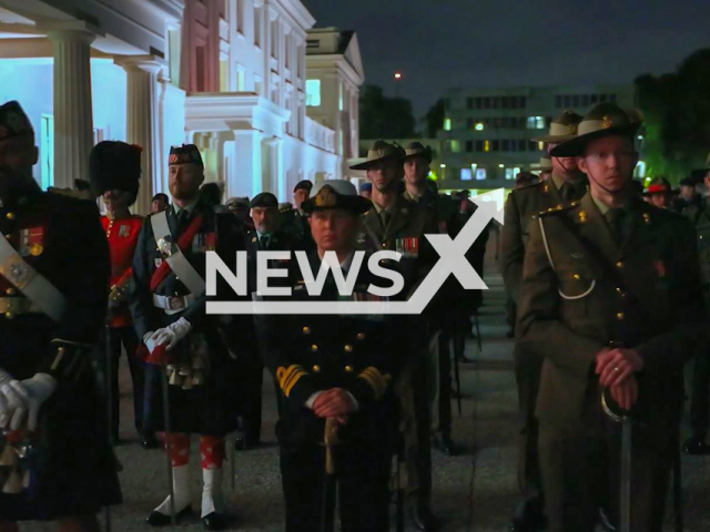 ADF personnel prepares to honor Queen Elizabeth II in London, UK. Note: This picture is a screenshot from the video (Defence Australia/Newsflash).