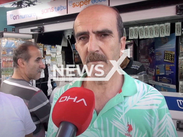 Dursun Kocyigit, 49, poses in an undated photo. Kocyigit, who lives in Tokat, Turkey, won TRY 2 million after he decided to buy a scratch ticket instead of a pack of cigarettes with the last money in his pocket. Note: Picture is a screenshot from a video (Newsflash)